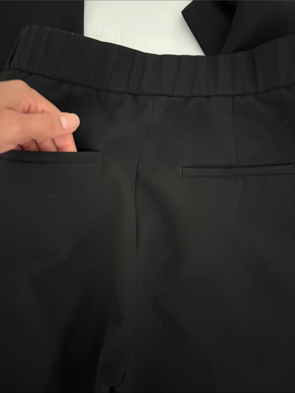 Wilfred Black Wide-Leg Tailored Trousers - Picture 6 of 14